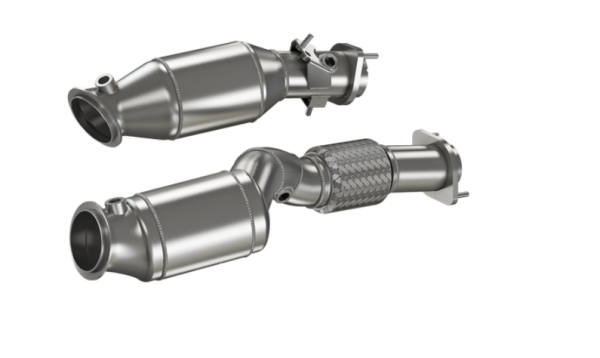 90822060 HJS ECE Downpipe / Kat BMW M2 M3 M4 G80 G82 G83 G87 X3 / X4 M F97 S58 OPF
